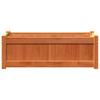 Vidaxl Garden Planters, 2 Pcs, Waxed Brown, Solid Pine Wood