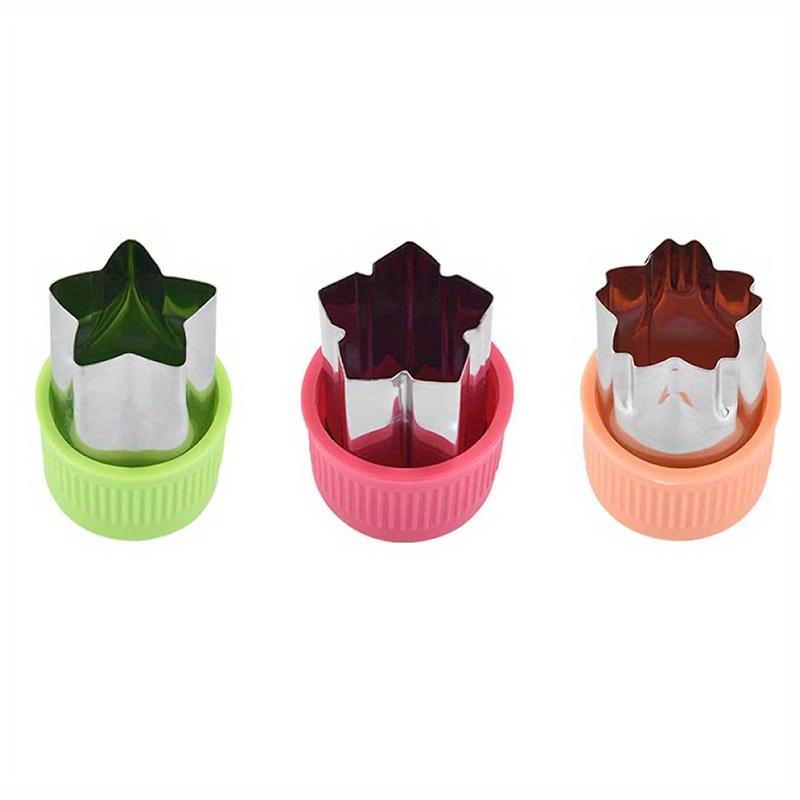 

Набор форм для нарезки овощей из 3 предметов — форма для фруктовых штампов из нержавеющей стали с милыми мультяшными животными, звездами и сердечками — идеально подходит для мини-пирога Star