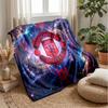Manchester United Theme Blanket Soft Flannel Blanket Plush Throw Blanket Cozy Sofa Bed Blanket for Home Decor