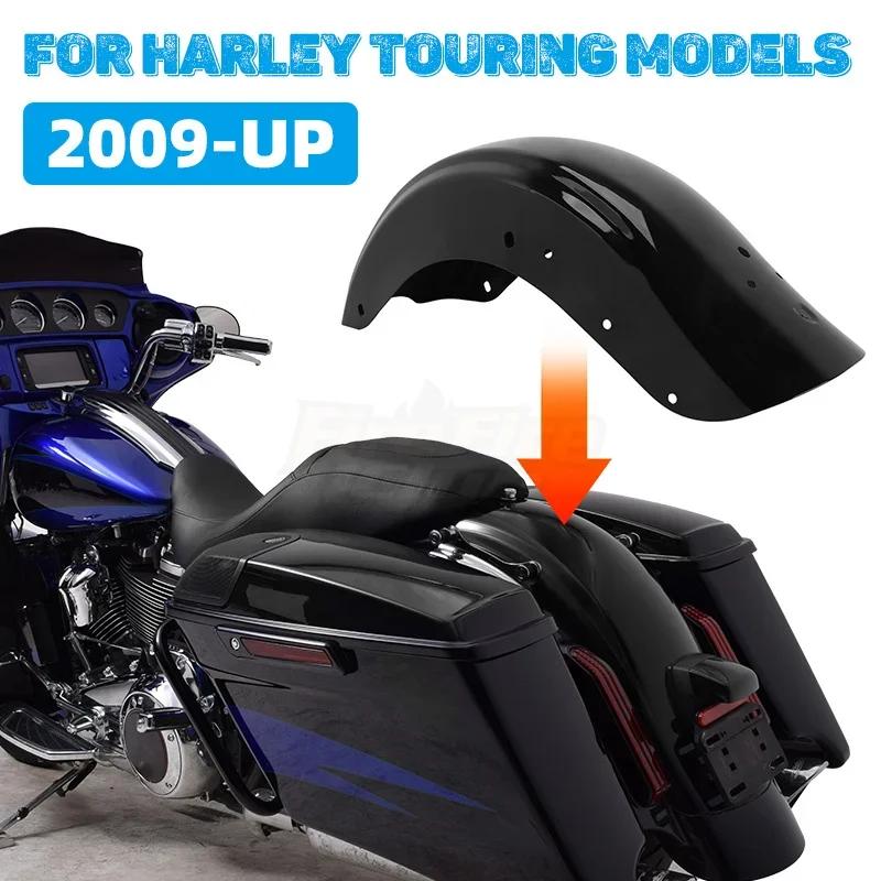Motorcycle Mudguards Rear Fender Protector Gloss Black For Harley Touring CVO Street Glide Road King Road Electra Glide 2009-up