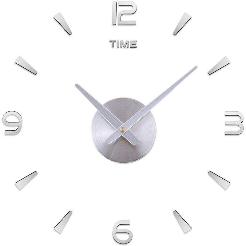 Large European & American 3D Acrylic Wall Clock for Living & Dining Room Home Decor - DIY Wall Sticker Clock