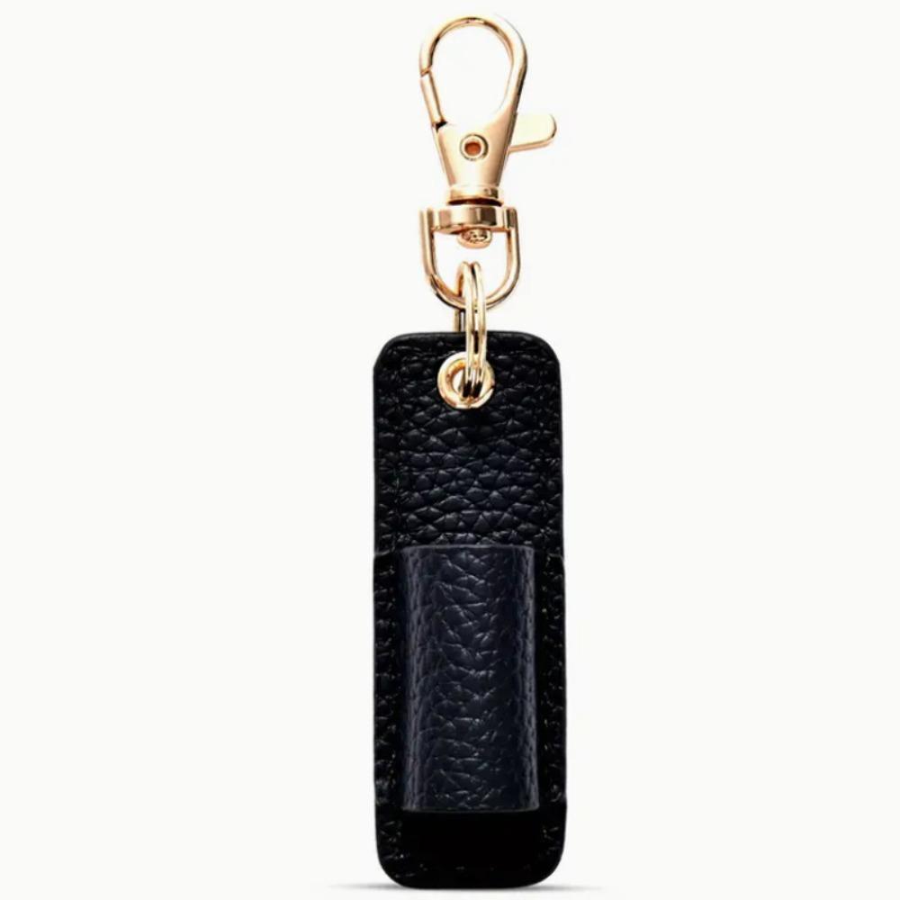 PU Leather Lanyard Pen Holder with Keychain Pen Case Pen Pouch Portable Pen Clip