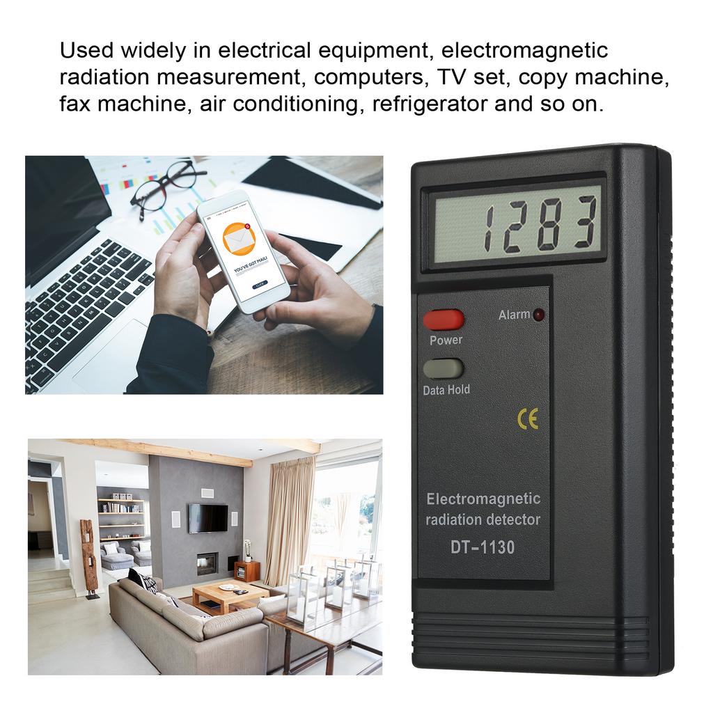 GXT Electromagnetic Radiation Detector EMF Meter Dosimeter Tester DT-1130 Instrument GXT Electromagnetic Radiation Detector EMF Meter Dosimeter Tester DT-1130 Instrument