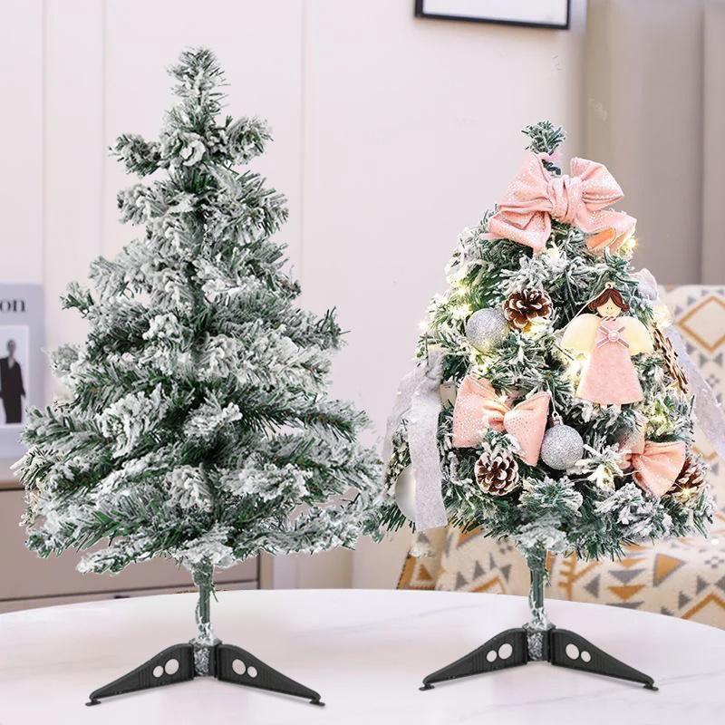 1Pcs Artificial Christmas Tree with Snow White Snow Pine Fir Xmas Tree Home Party Garden Decor New Navidad Favors Gift