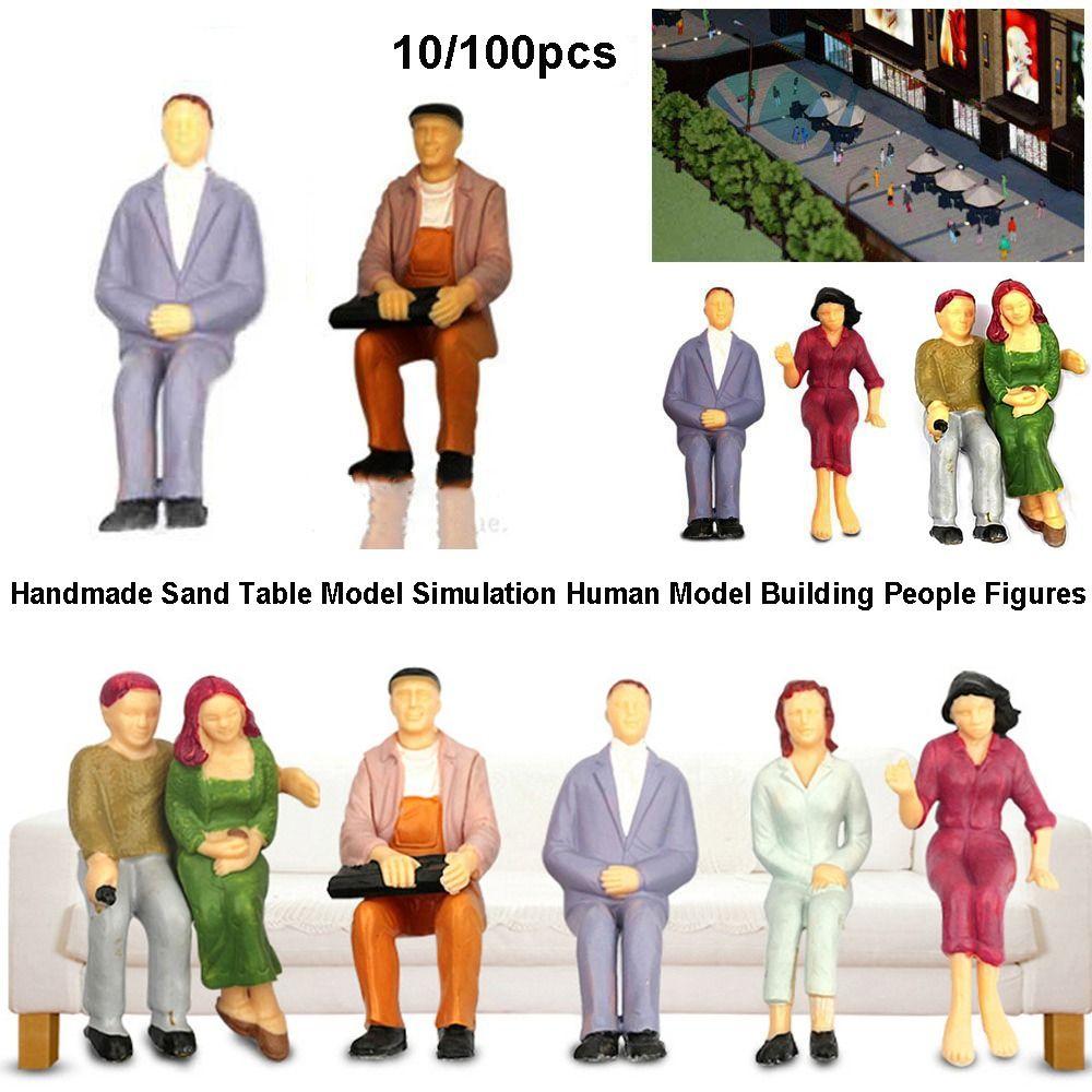 10/100ks 1:200/1:150/1:100 Modelů Pískoviště Smíšená Barva 1:75/1:50/1:30/1:25 Měřítko Stavební Lidé Ručně Vyráběné Různé Pozice