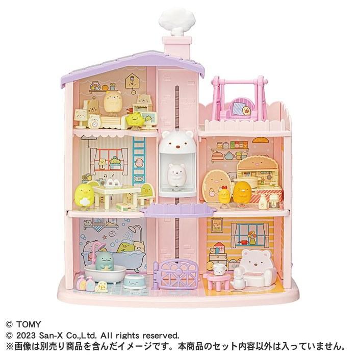 Takara Tomy Sumikko Gurashi Sticky Sumikko Rotating Shirokuma Elevator 3-Story Sumikko House One Size