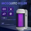 Rechargeable Mosquito Zapper Lamp with Dual Functions: Purple LED And Desk Light, Suitable for Camping, Outdoor Spaces, And Indoor Pest Management