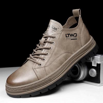 Rundleer Rijden Sportschoenen voor Heren Lente Herfst Nieuwe Designer Mode Casual Sneakers Mannelijk Effen Kleur Heren Boardschoenen