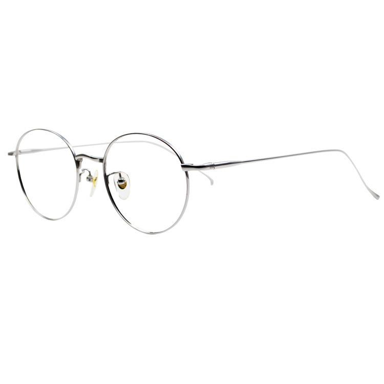 Ultra-Light Round Pure Titanium Glasses Frame with Anti-Blue Light Lenses for Men & Women