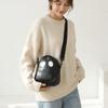 PU Leather Shoulder Bag Adjustable Strap Halloween Mini Bag Funny Ghost Crossbody Bag  Women's