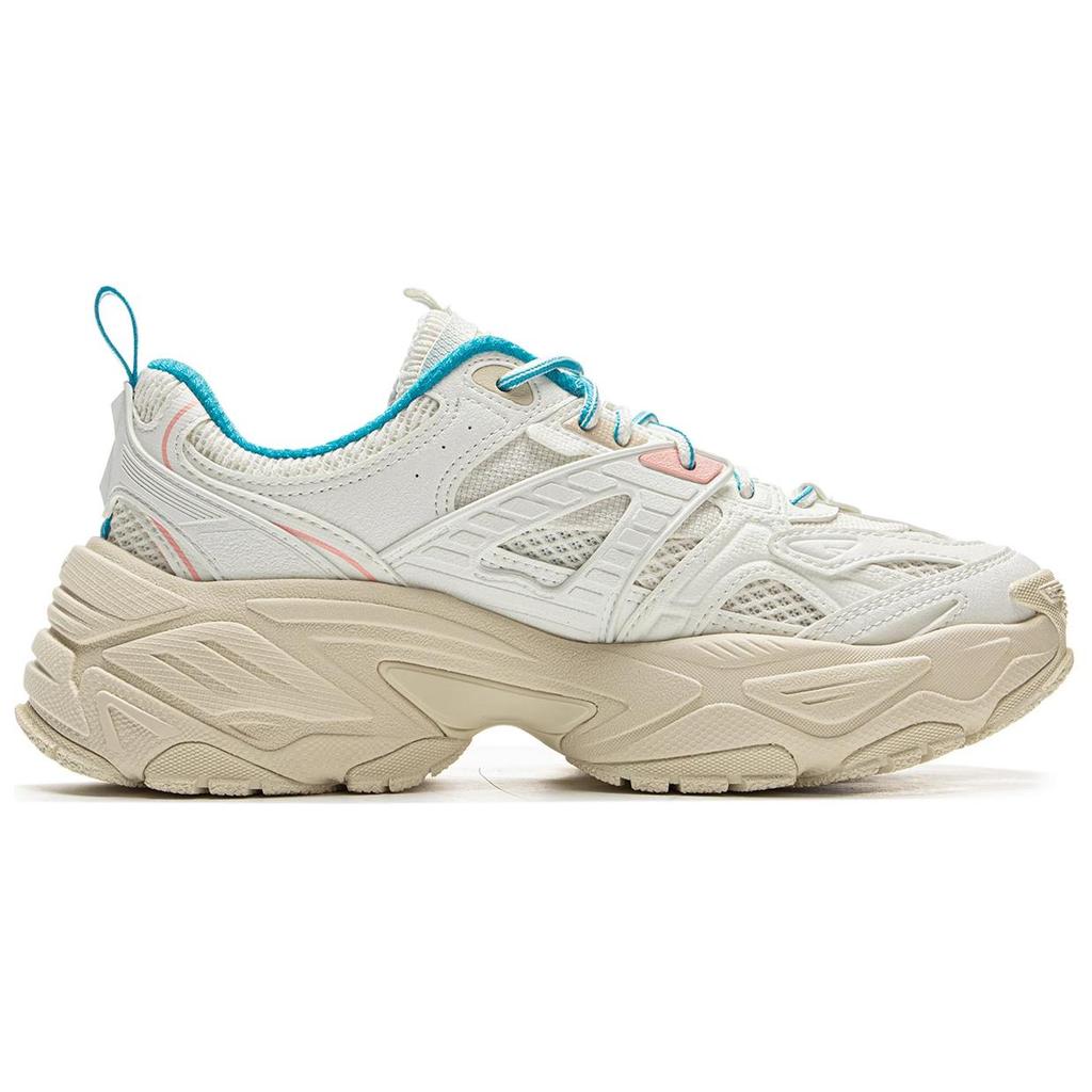New LiNing Red Sugar 2 Anti-Slip And Wear-Resistant Rebound Low-Top Casual Shoes Women's White AGCV124-1