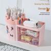 New Girly Drawer-Type Desk Organizer: Dustproof Storage for Stationery and Cosmetics