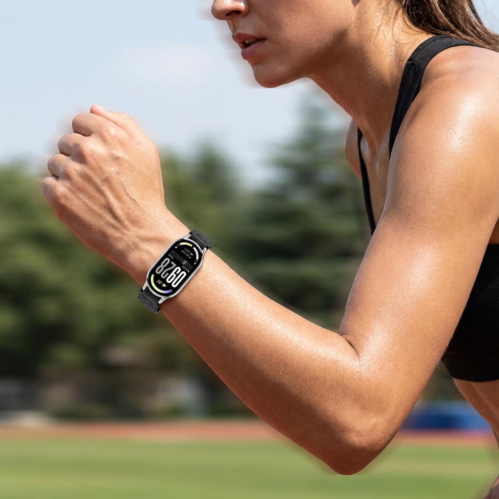 Magnetisches Silikonband für Miband 10/9/8 Sportarmband für Xiaomi Smart Band 8/9/10 NFC Smartwatch Ersatz Damen Schnallenarmband
