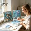 Warstwowe 3D Muszelki Rzemiosło Żółw Morski Ośmiornica DIY Zestaw do Malowania Perełkami, Motyw Oceaniczny Diamond Art Zestaw Projektów Anty-stresowych dla Dorosłych Początkujących,