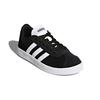 adidas Neo VL Court 2.0 K Low Top Skateboard Shoes Black White Kids' DB1827