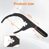 Diesel Fuel Filter Wrench for Davco 4.6/5/6/8 Inch Fuel Water Filter,Fuel Filter Removal Tool for DD13, DD15, DD16 Diesel Engine