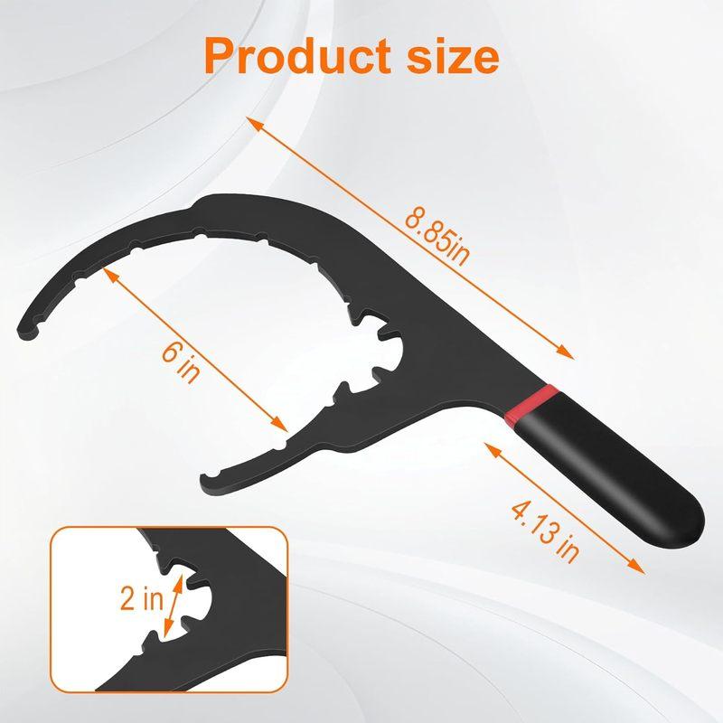 Diesel Fuel Filter Wrench for Davco 4.6/5/6/8 Inch Fuel Water Filter,Fuel Filter Removal Tool for DD13, DD15, DD16 Diesel Engine