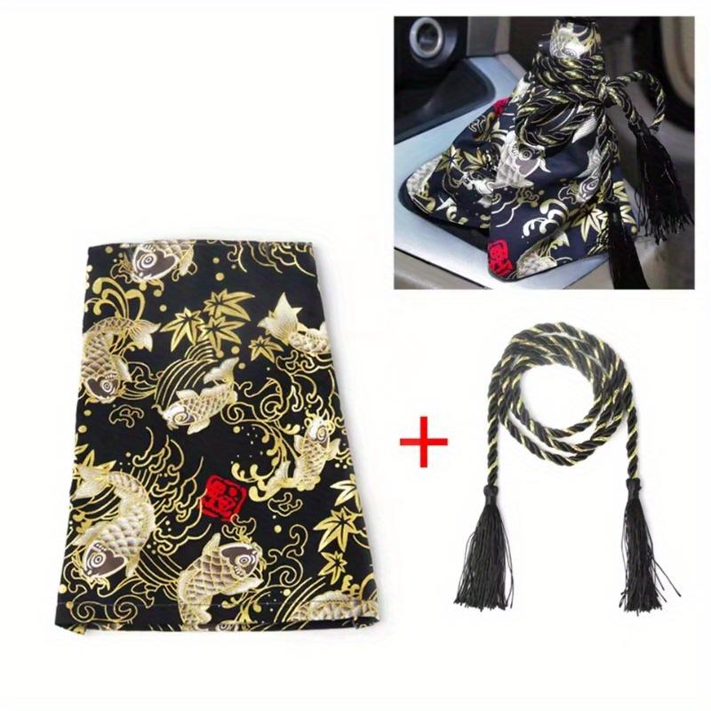 1set Car Gear Sleeve Gear Handle Decorative Cloth Cover Automatic Manual Gear Lever Wave Stick Head Dust Cover