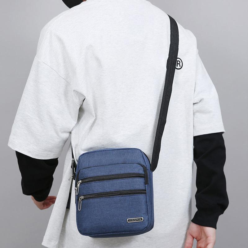 Men'S Small Bag Shoulder Bag Trendy Diagonal Backpack Chest Bag Lightweight Boy Mini Casual Bag Mobile Phone Waist Pack