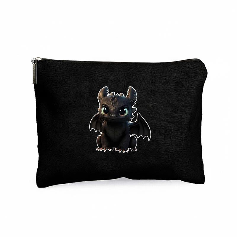 How to Train Your Dragon Toothless Pencil Case Cute Canvas Stationery Pouch for Students