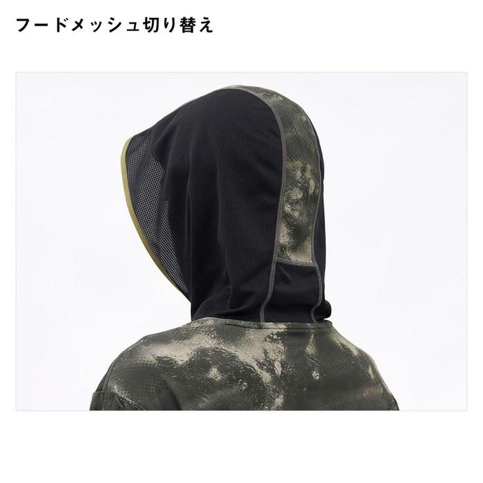 [Daiwa] Boat Game Hoodie Shirt DE-3726 Black Haze Camo 2XL