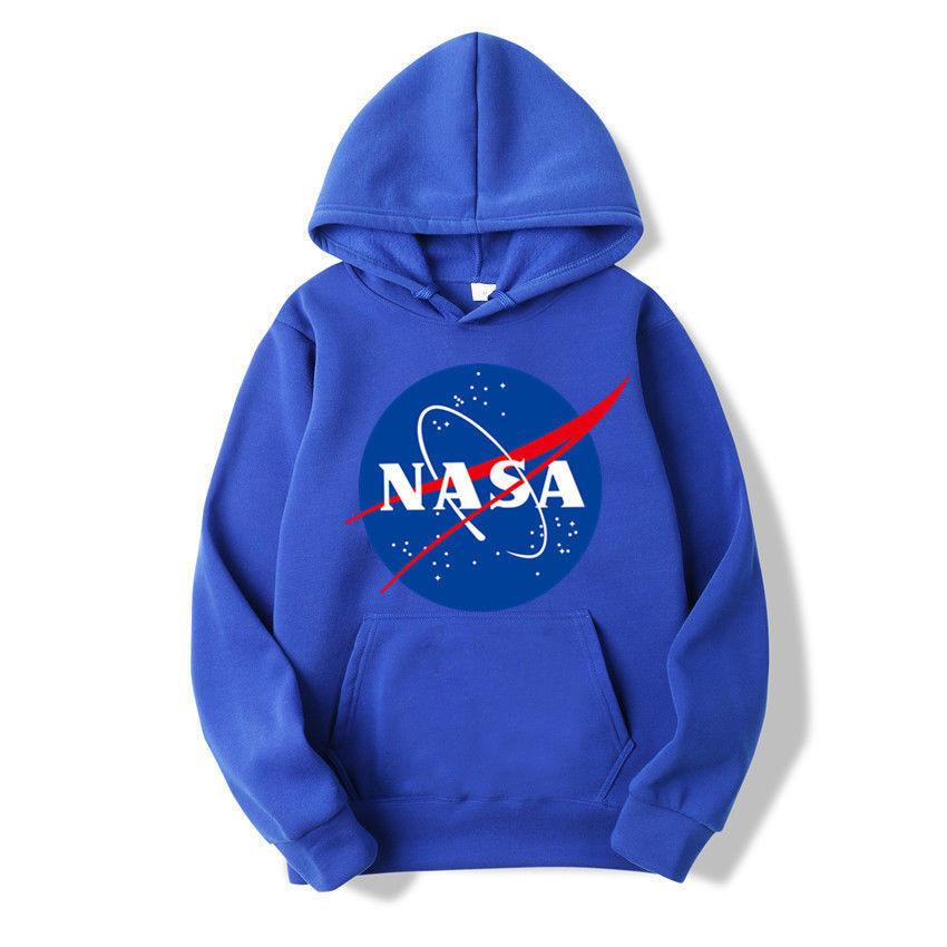 Trendy Nasa Hoodie Pullover Tops Unisex Hip-hop Skateboard Sweatshirts For All