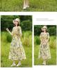 2026 Floral Summer Dress: Beach Style, Short Sleeve, Loose Fit, Cinched Waist, Plus Size.