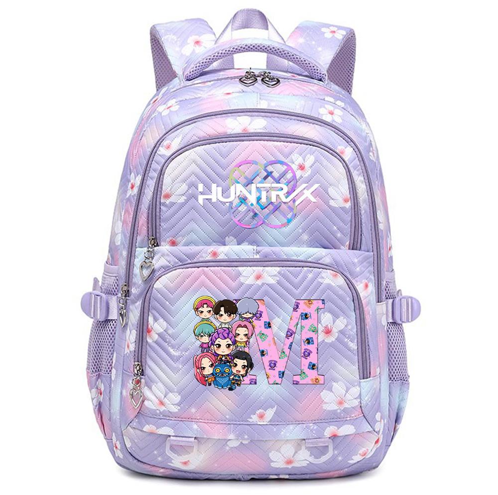 

26 English Letter K-Pop Printed Backpack Student Teenager Bookbag for Boy Girl Schoolbag Kid Gift Women Large Capacity Travel Bag Mochila
