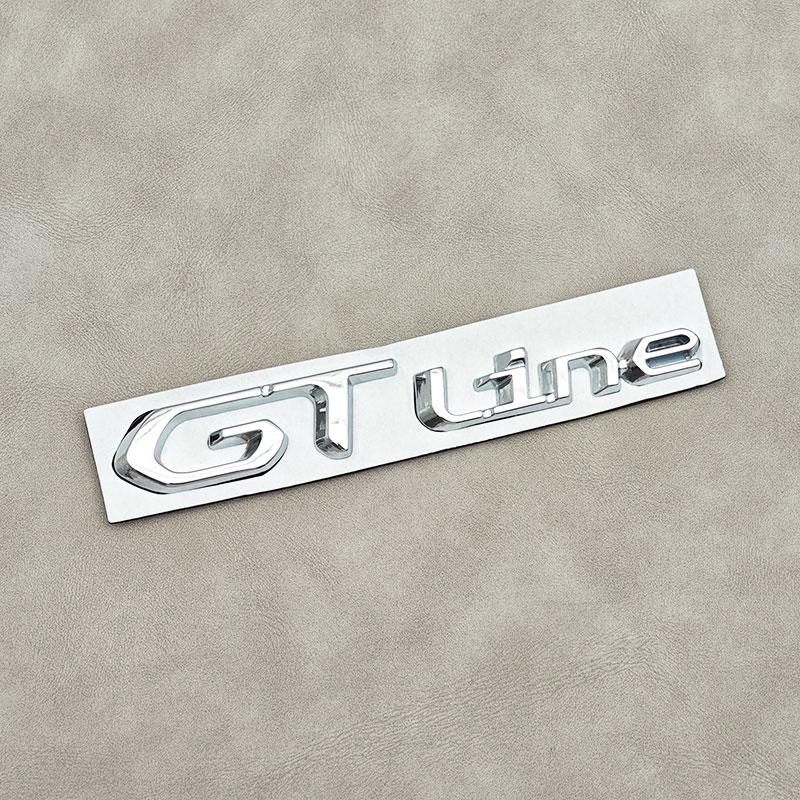 3D Metal GT Logo GT Line Badge Car Rear Trunk Sticker Emblem For Peugeot 308 407 106 205 206 208 108 406 408 306 Accessories