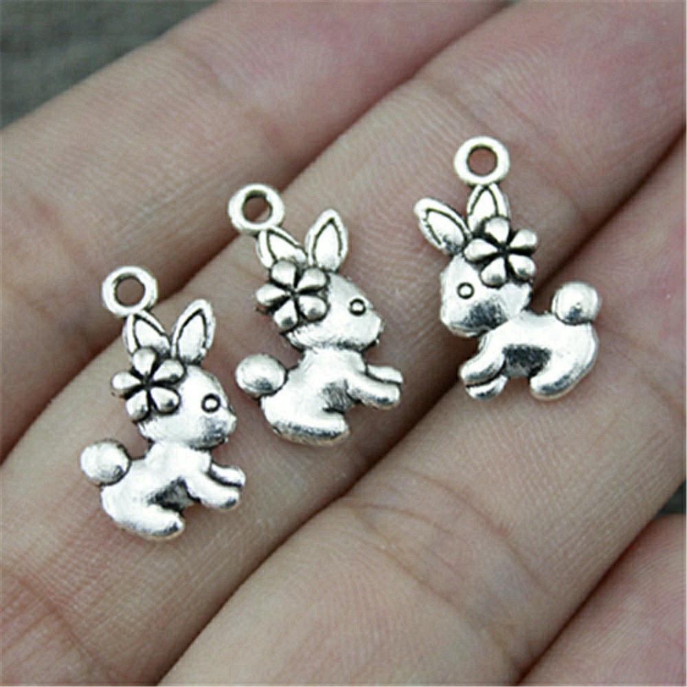 Charms Pig Sheep Cow Rabbit Pendants Wedding Jewelry Findings QC099