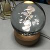 Crystal Ball USB Night Light Romantic Desktop Ornaments Unique Anniversary Gift