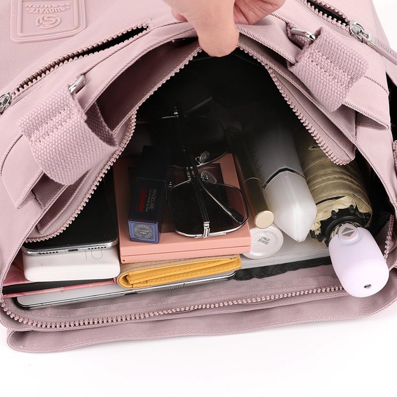 Women's Bag Large Capacity Casual Women's Handbag Simple Nylon Women's Shoulder Bag Tote Mother Bag
