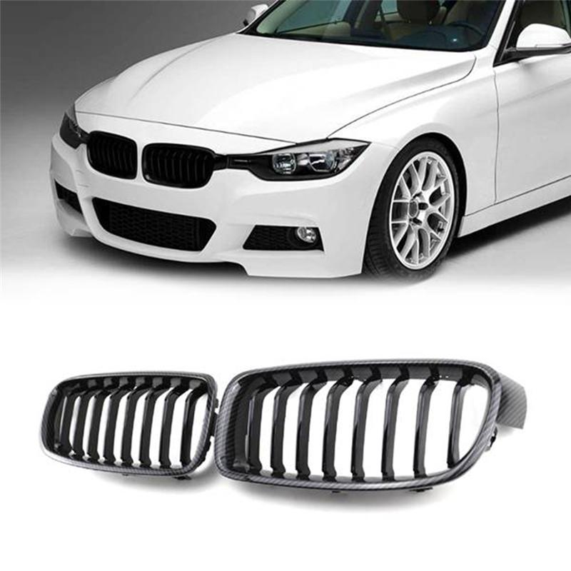 Car Glossy Black Front Hood Kidney Mesh Sport Racing Grills Parts For BMW 3 Series F30 F31 F35 F80 2012-2018