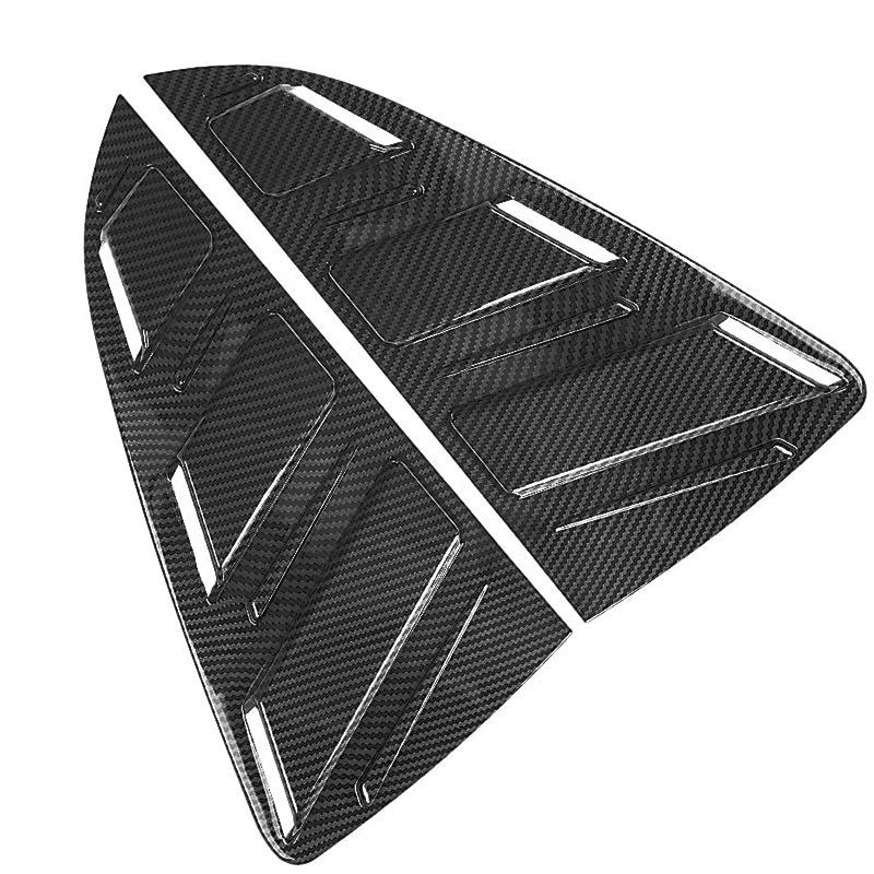 For Volkswagen POLO2011- Car Rear Window Shutter Cover Trim Window Louver Side Vent Trim Accessories
