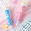 Facmogu 2-Piece Microphone Props for Role Play Karaoke Stage Costume Plastic Toy Kids Realistic Sound Blue Pink