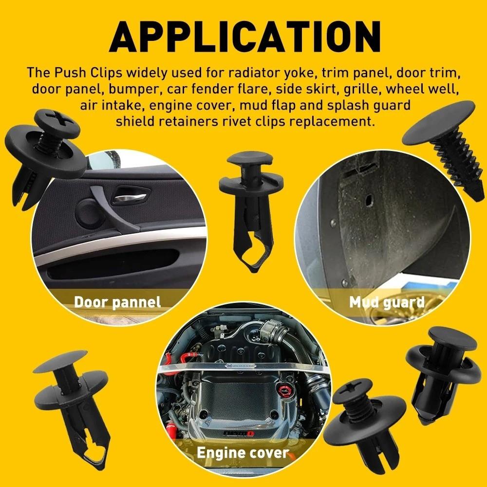 190pcs ABS Car Fastener Clip Kit Universal Auto Body Push Retainer Pin  Auto Accessories