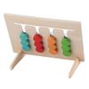 Holzformblöcke Sortieren Zuordnungsspiel Spielzeug 4 Farben Denk-Trainingsblöcke Schiebe-Puzzle-Brett