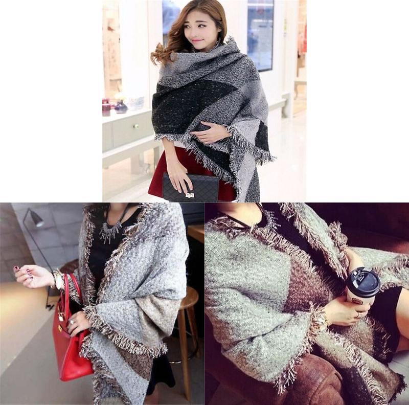 Cozy And Fashionable Women's Cashmere Feel Scarf For Autumn And Winter Warmth
