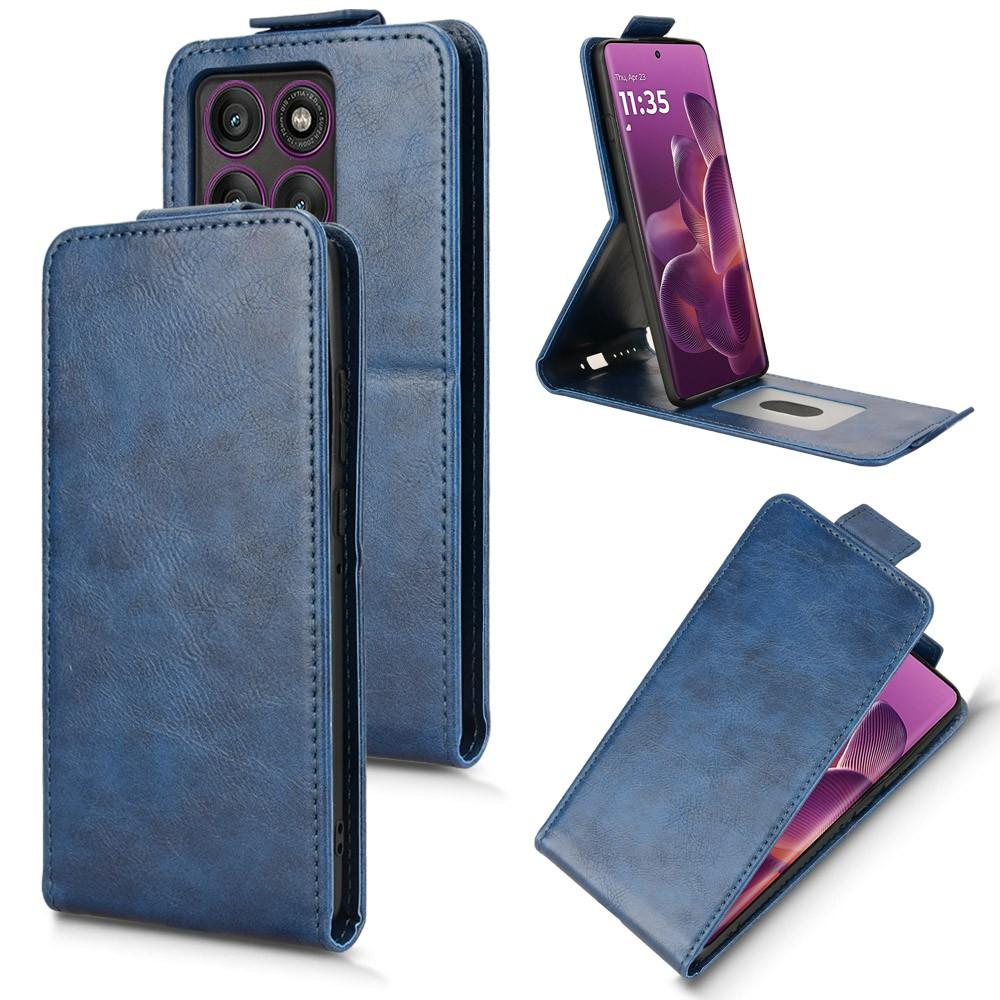 For Motorola Edge 60 Pro 5G Stand Case Magnetic Clasp Vertical Flip Leather Phone Cover with Card Holder