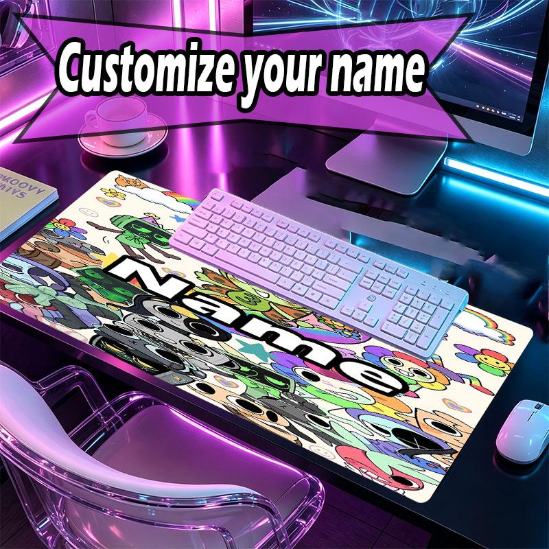 Kişiye Özel İsimli Dandy'nin Dünya Desenli Mouse Pad, Dizüstü Bilgisayar Masa Matı, Ev İçin Dekoratif Masa Matı Klavye Altlığı Hediye
