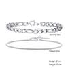 Classic Punk 2pcs Set Stainless Steel Cuban Bracelets for Men Fashion Snake Twist Chain Wristband Hip Hop Stacked Jewelry Gifts