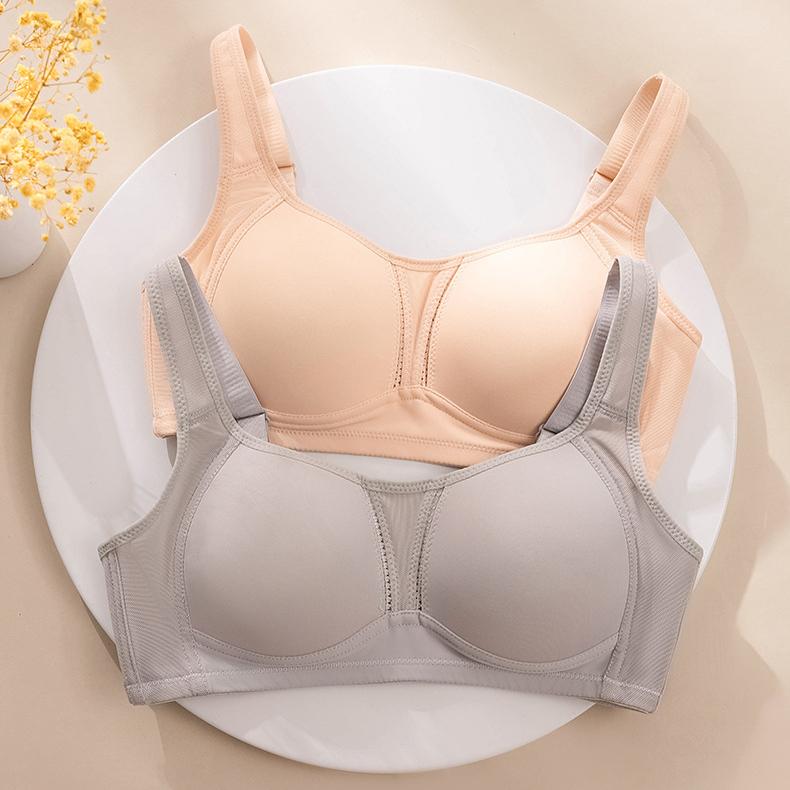 Large Size Bra for Women Adjustable Type Without Steel Ring Bra for Women Gathering Thin Style Sports Strapless Bra and Accessory Bra
