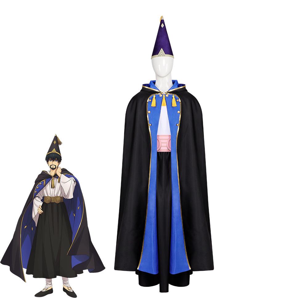 Atelier Hexenhut Cosplay Kostüm, Coco Qifrey Orugio Zauberer Robe Outfit, Anime Rollenspiel Uniform für Halloween Comic Con