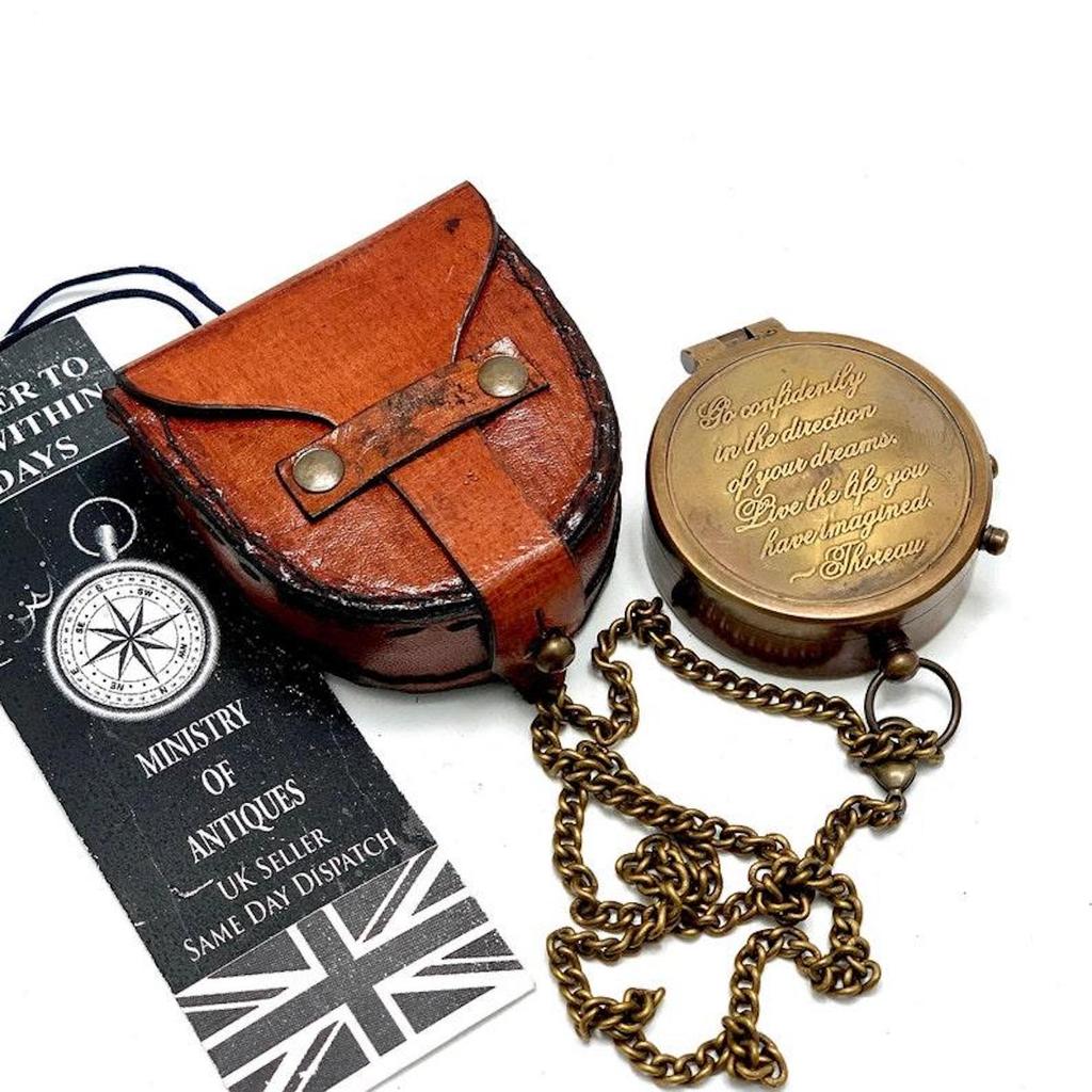 Engraved Pocket Compass Brass Nautical Compass, Handmade Compass, Christmas Gift, Gift for Husband, Mens Gift, Gift for Her, Wedding Gift