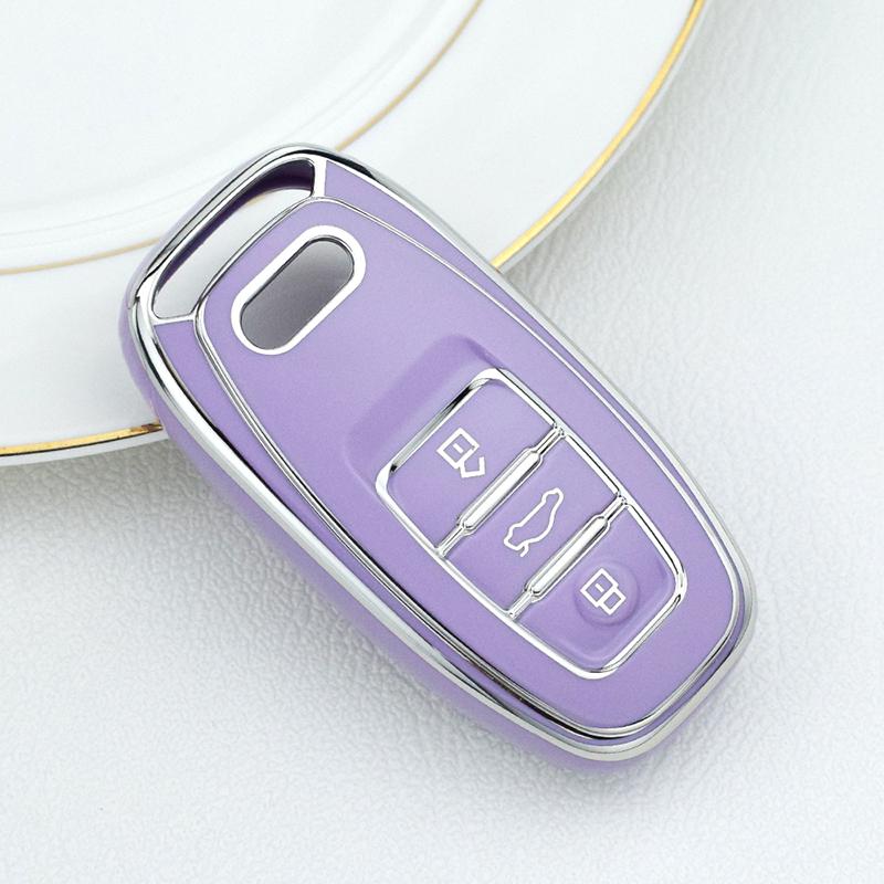 Auto Shell Fob Holder Soft TPU Car Remote Key Case Cover For A4 A5 A6 A7 A8 Q8 Q5 S6 S7 S5 S4 RS6 RS7 TT Accessories
