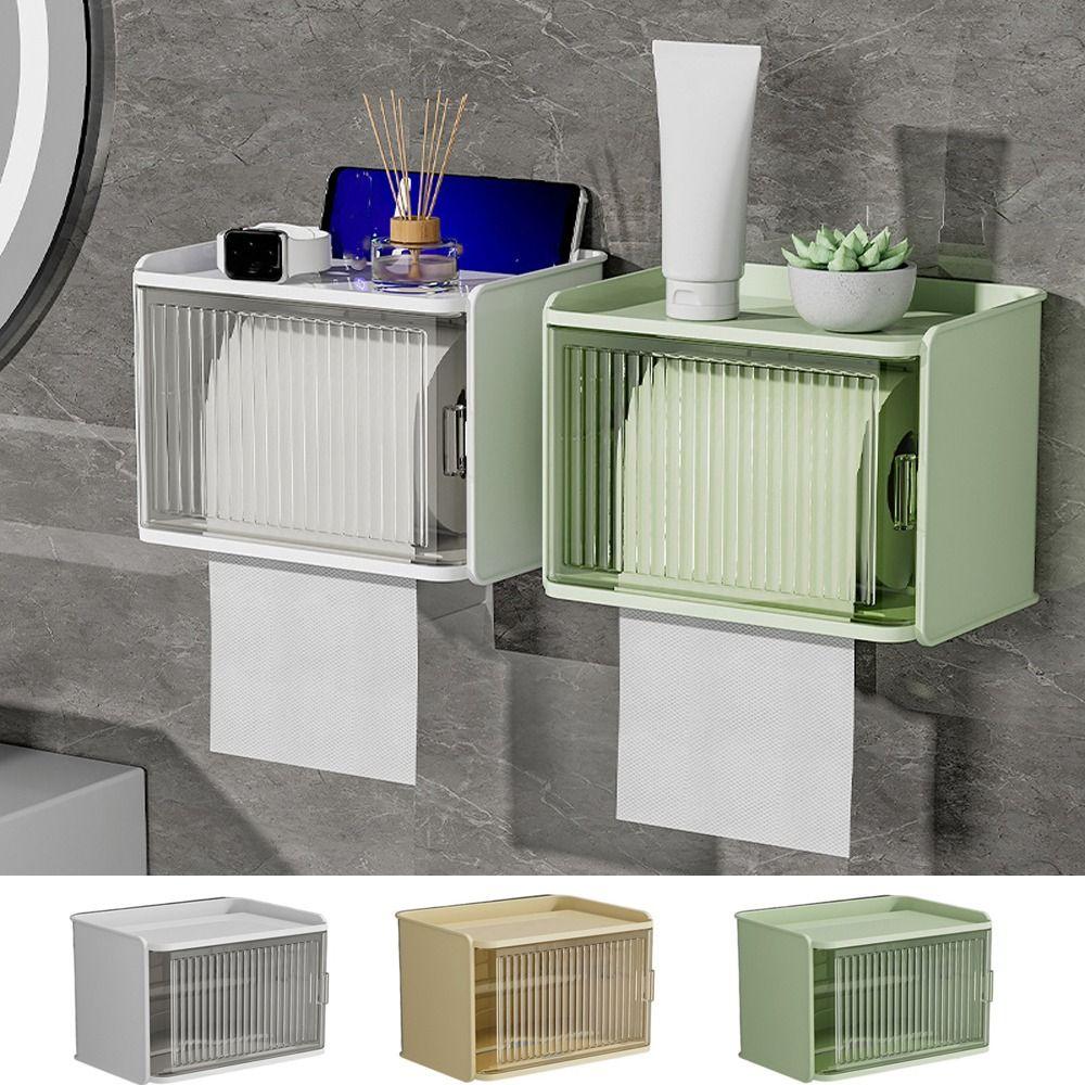 

Настенная коробка для хранения туалетной бумаги Полка для туалетной бумаги без перфоратора Главная