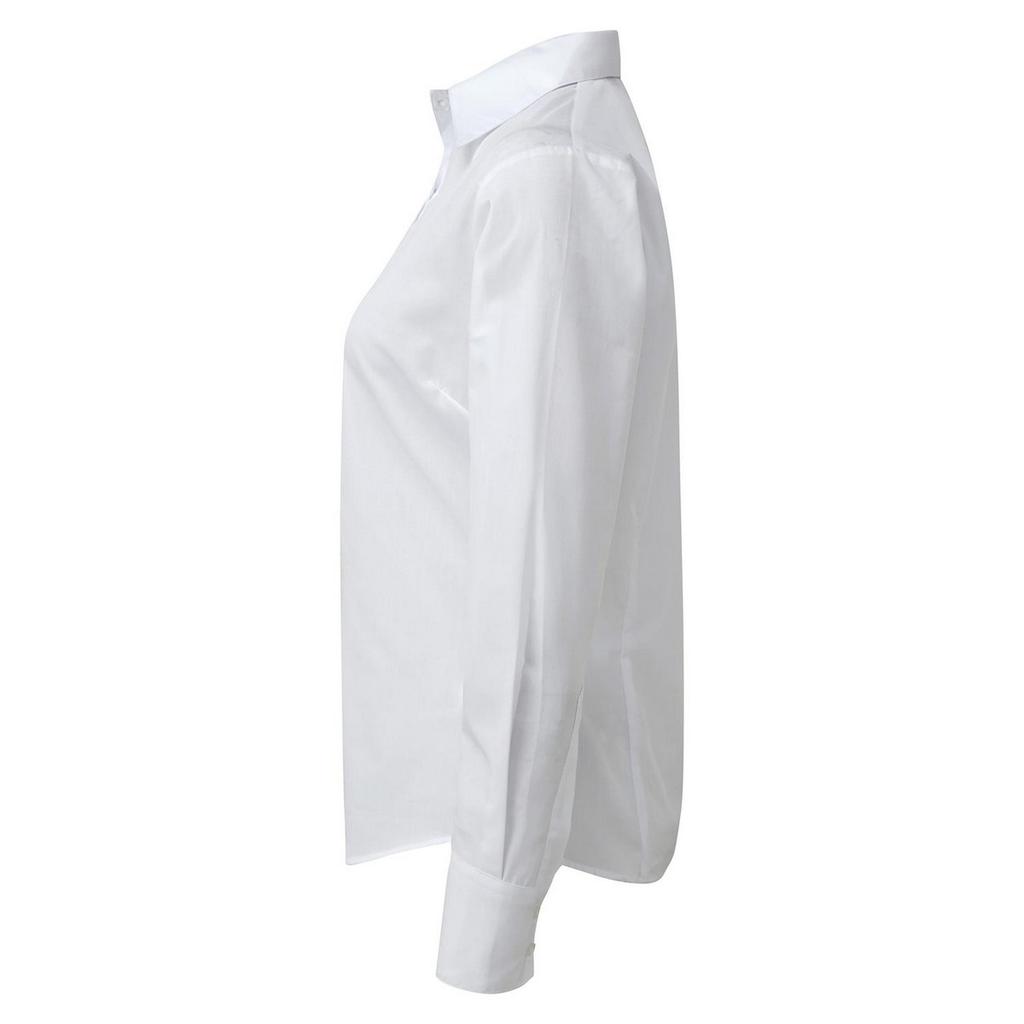 Premier Womens/Ladies Poplin Long-Sleeved Blouse