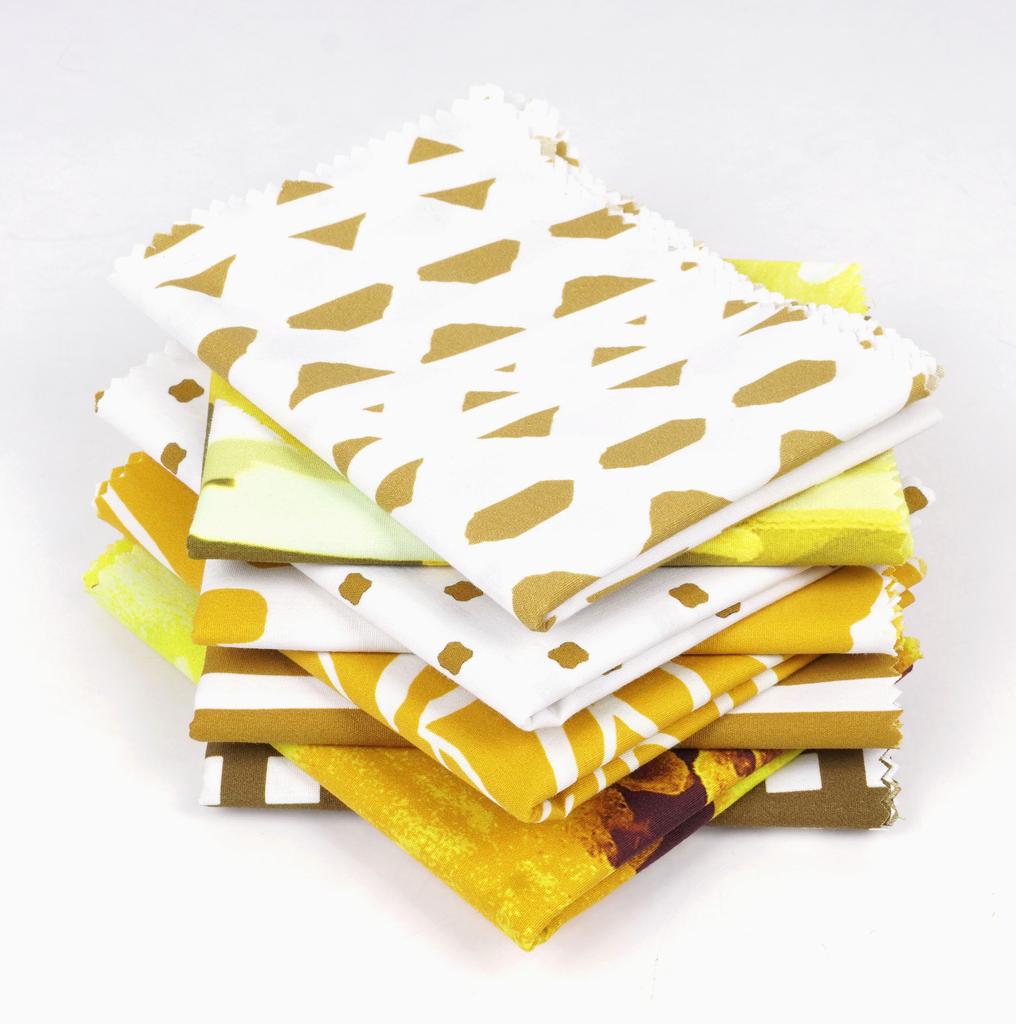 Soimoi 8 Pc Fat Quarter Bundle -  Floral   Print 18"x 22"  DIY Patchwork-  100  Cotton  Pre-Cut Quilting Fabric (Brown &