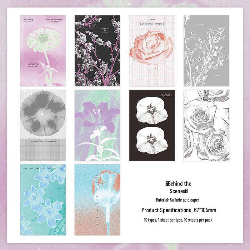 PaperMore Slow Heat Season Series: Sulfuric Acid Paper Pack for Journal Decoration - Simple Ins Basic Style.