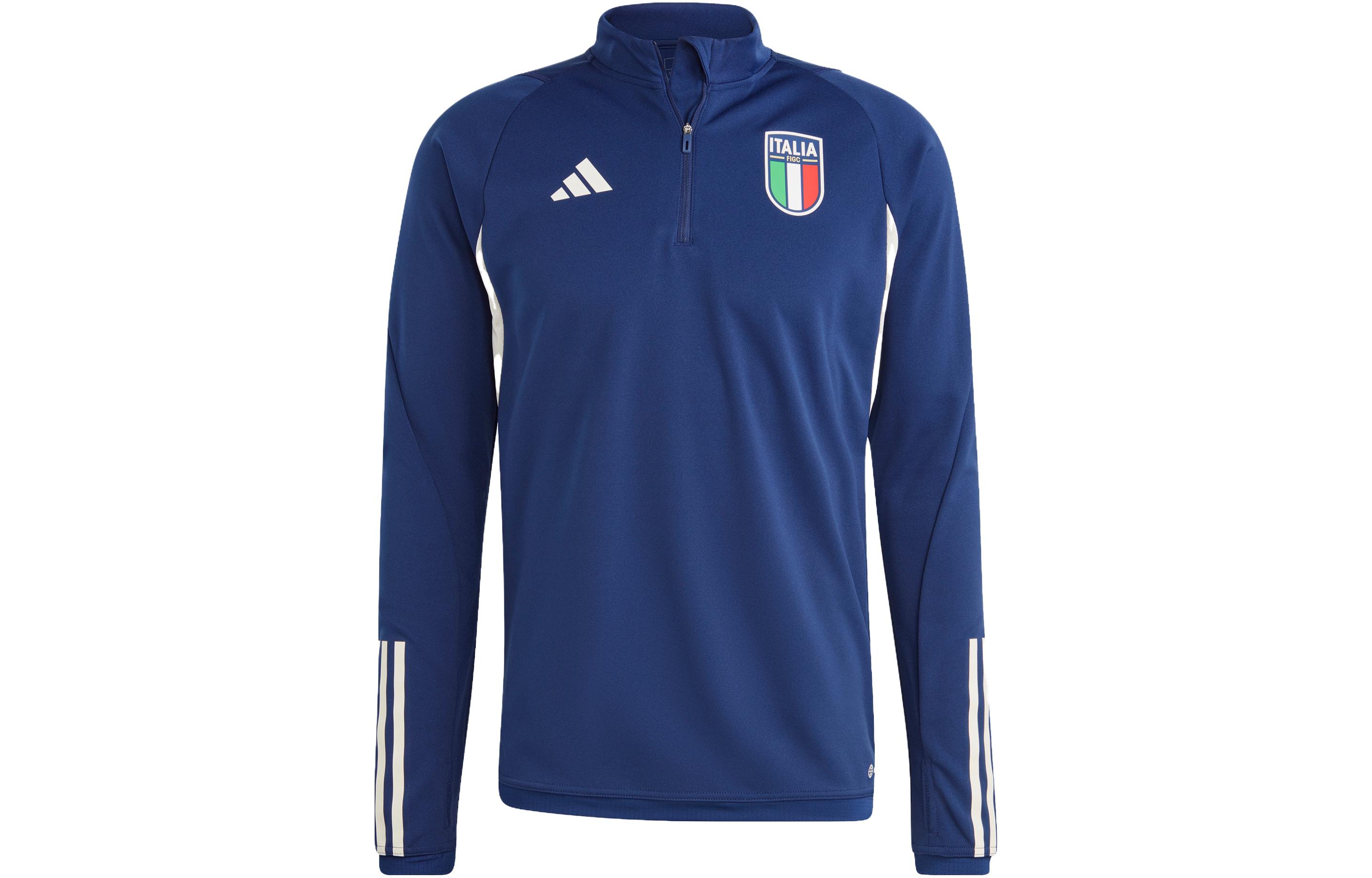 Adidas Sweatshirts Men s Blue Turtleneck Moderate Regular HS9852 S